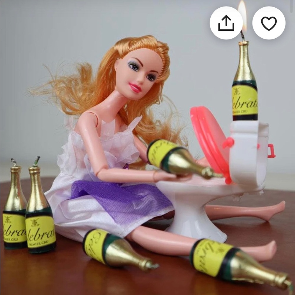Drunk Doll Cake Topper - Decoration Kit